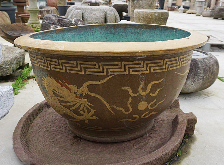 Ryū Mizubachi, Traditional Japanese Dragon Water Pot - YO07010151
