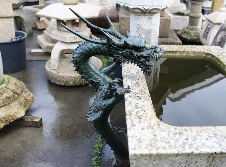 Shoryu Tosuiko, Japanese Bronze Dragon Water Spout  - YO07010238