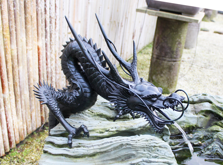 Shoryu Tosuiko, Japanese Bronze Dragon Water Spout - YO07010240