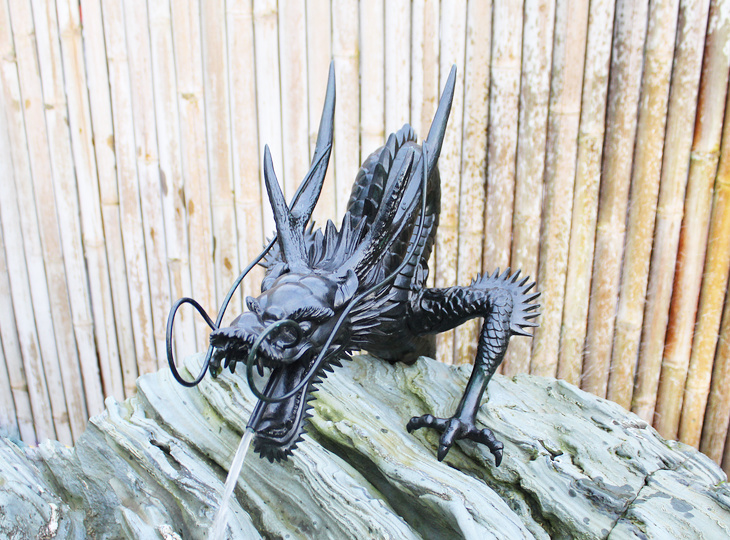 Shoryu Tosuiko, Japanese Bronze Dragon Water Spout - YO07010240