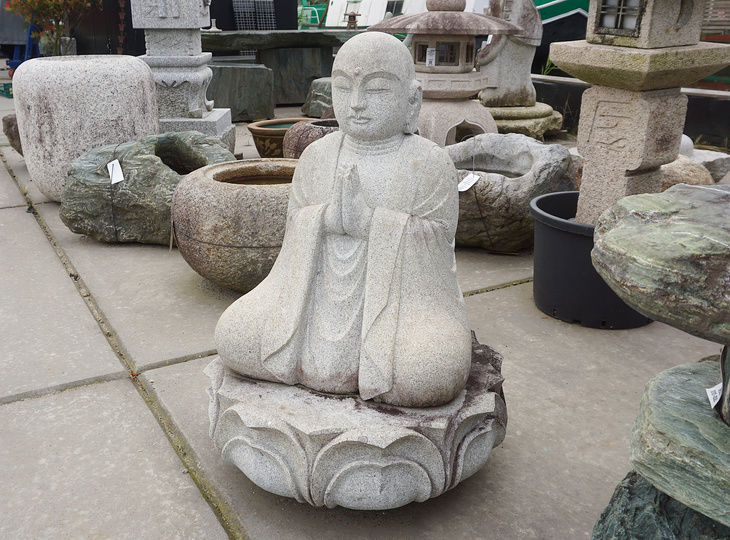 Buy Soryo Ishizo, Japanese Stone Buddhist Monk Statue for sale - YO07010179