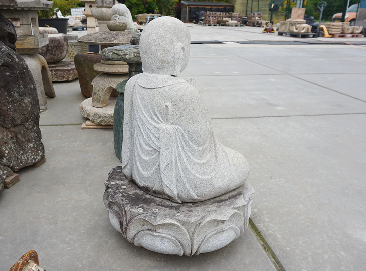 Soryo Ishizo, Japanese Stone Buddhist Monk Statue - YO07010179