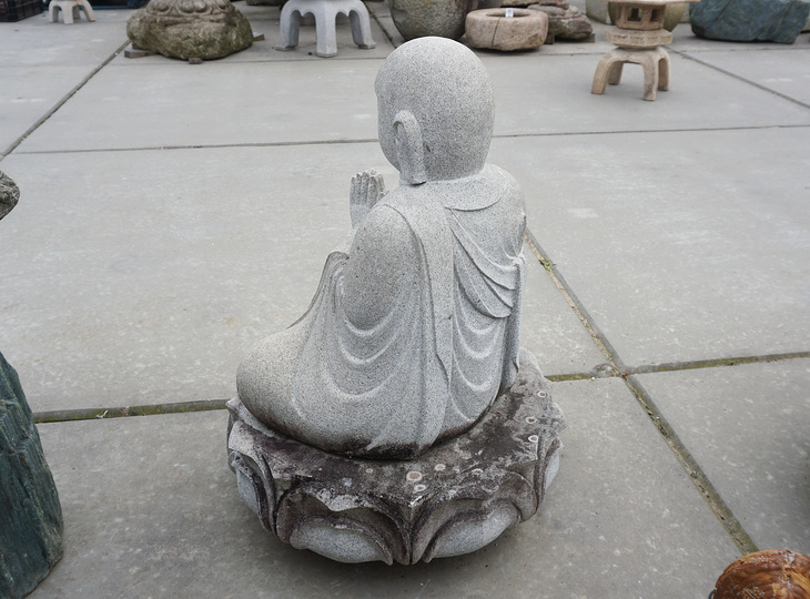 Soryo Ishizo, Japanese Stone Buddhist Monk Statue - YO07010179