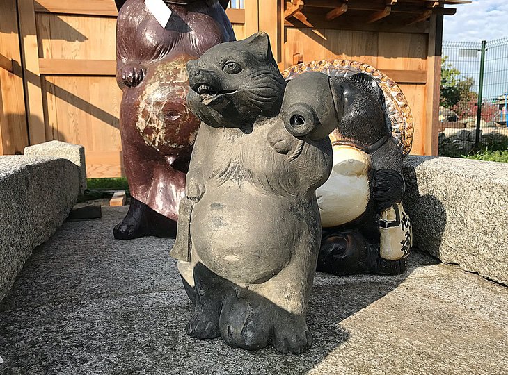 Tanuki, Japanese Ceramic Statue - YO07010016