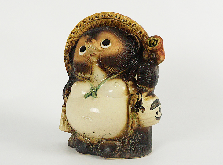 Tanuki, Japanese Ceramic Statue - YO07010127