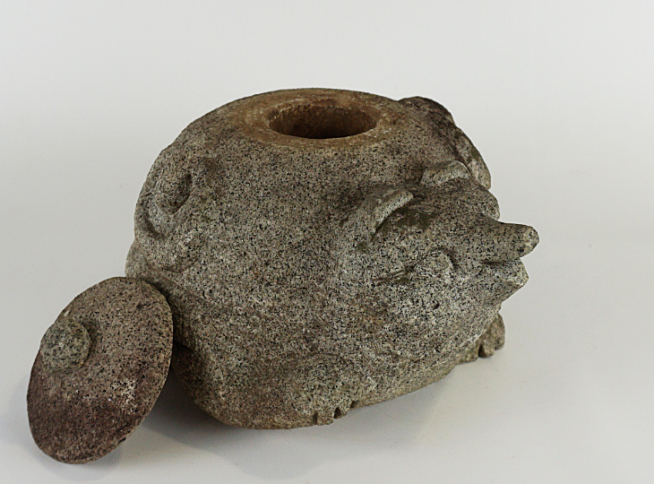Tanuki Kōro, Japanese Granite Incense Burne - YO07010110