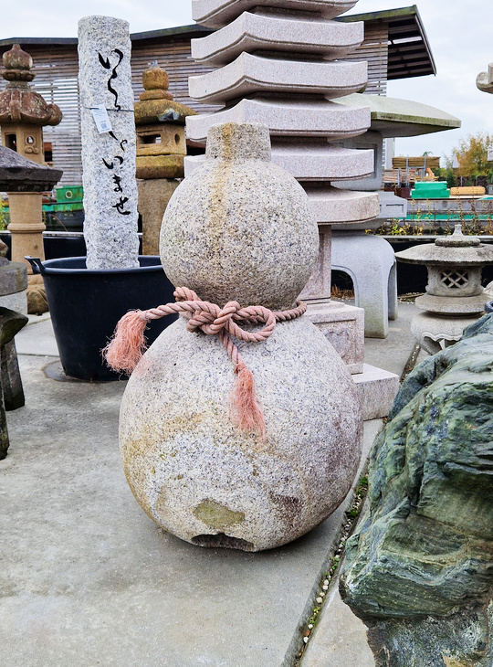 Tokkuri, Japanese Stone Sake Flask Garden Ornament - YO07010237