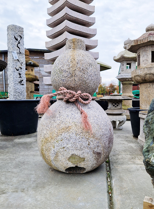 Tokkuri, Japanese Stone Sake Flask Garden Ornament - YO07010237