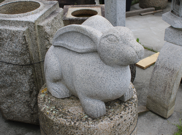 Usagi, Japanese Stone Rabbit Statue - YO07010271