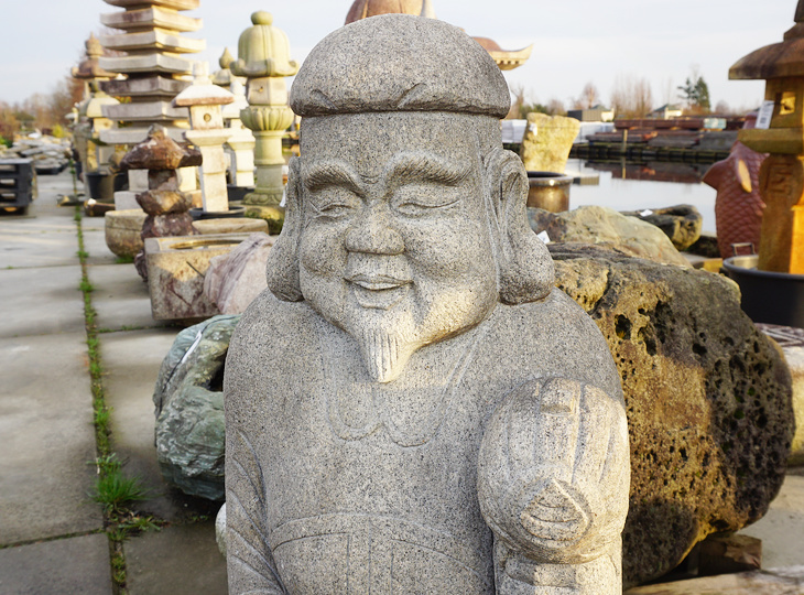 Daikokuten, Japans Stenen Standbeeld - YO07010173