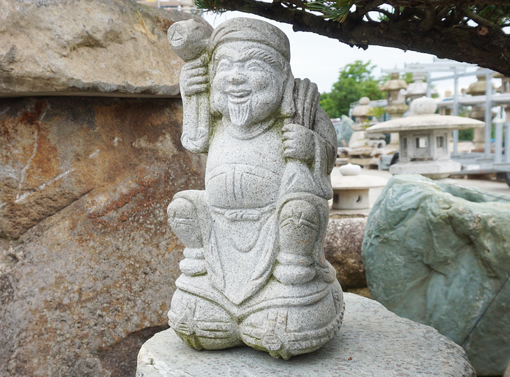 Koop Daikokuten, Japans Stenen Standbeeld te koop - YO07010188