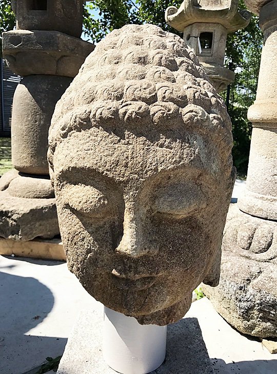 Japanse Boeddha Hoofd Graniet - YO07010006