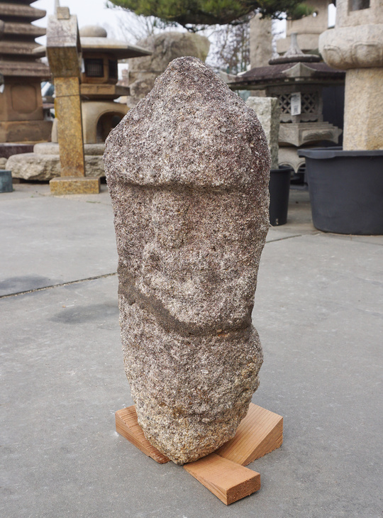 Jizo Gegrafeerde Steen, Japans Antiek Boeddhistisch Beeld - YO07010220