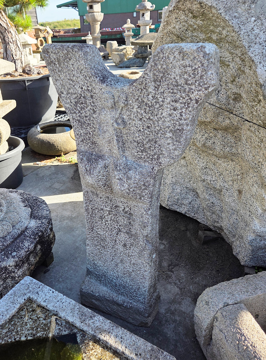 Jizo Gegrafeerde Steen, Japans Antiek Boeddhistisch Beeld - YO07010284