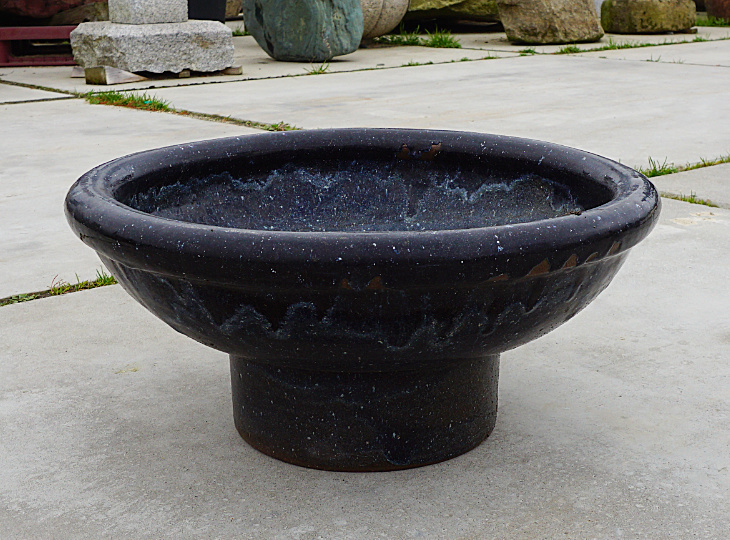 Konpeki Mizubachi, Traditionele Japanse Diepblauwe Waterpot - YO07010156