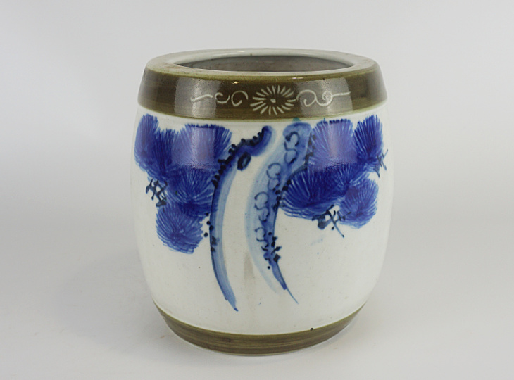 Porseleinen Hibachi, Traditionele Japanse Vuurpot - YO07010063