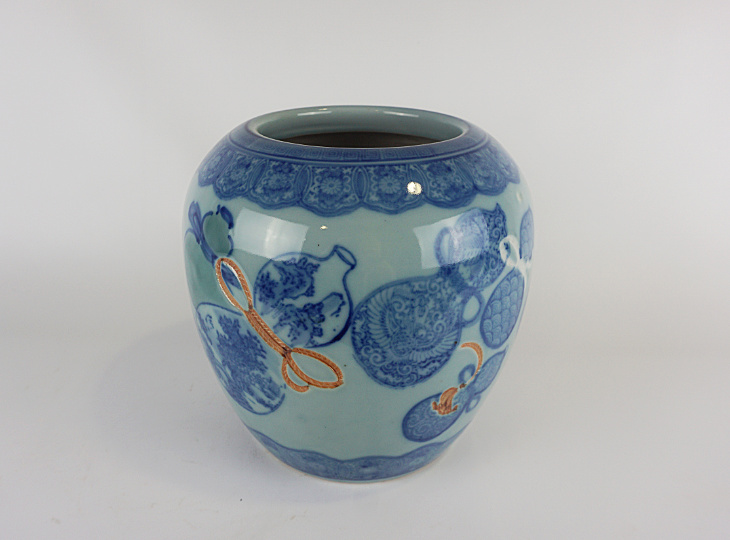 Porseleinen Hibachi, Traditionele Japanse Vuurpot - YO07010070