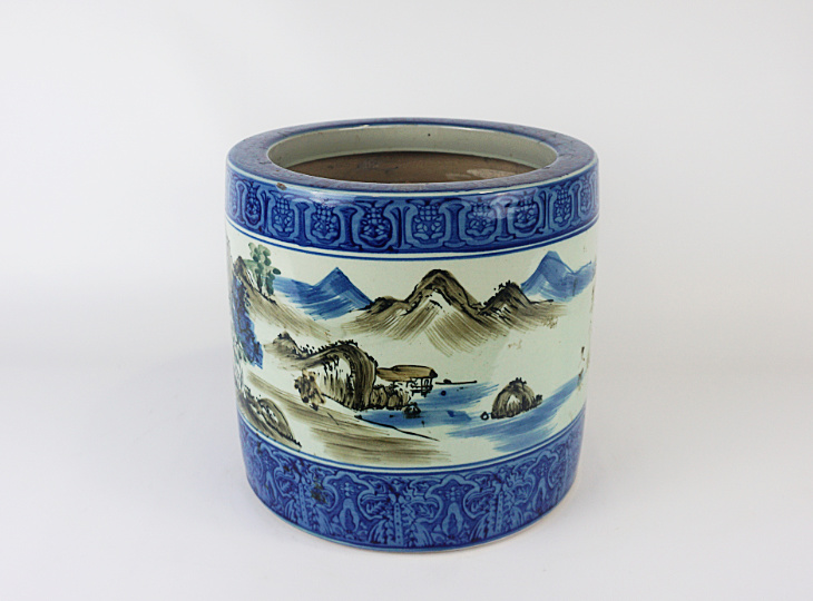 Porseleinen Hibachi, Traditionele Japanse Vuurpot - YO07010090