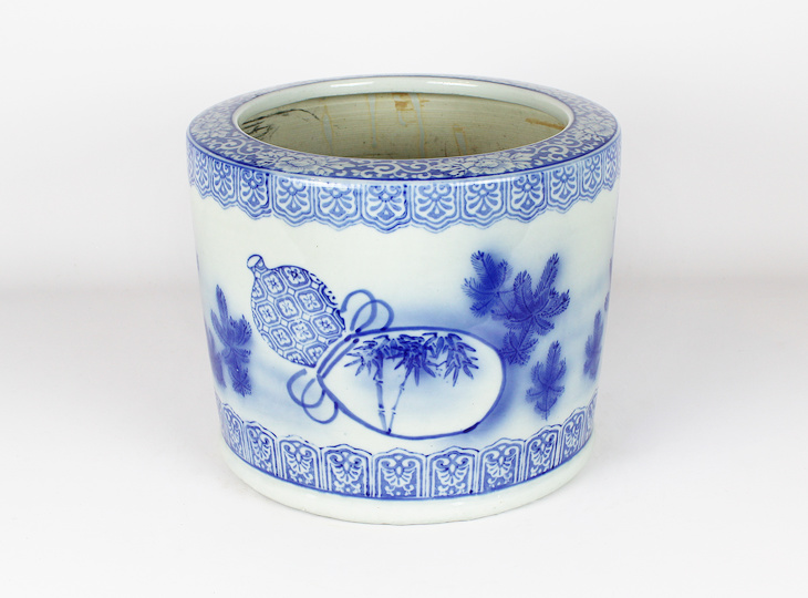 Porseleinen Hibachi, Traditionele Japanse Vuurpot - YO07010251