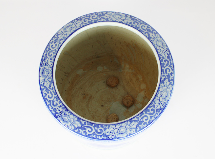 Porseleinen Hibachi, Traditionele Japanse Vuurpot - YO07010251