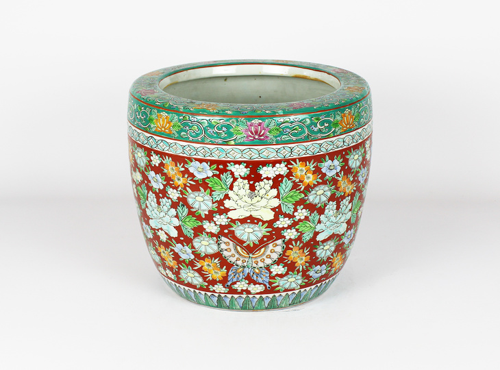 Porseleinen Hibachi, Traditionele Japanse Vuurpot - YO07010252