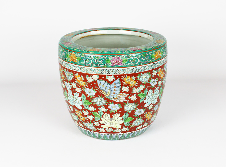 Porseleinen Hibachi, Traditionele Japanse Vuurpot - YO07010252