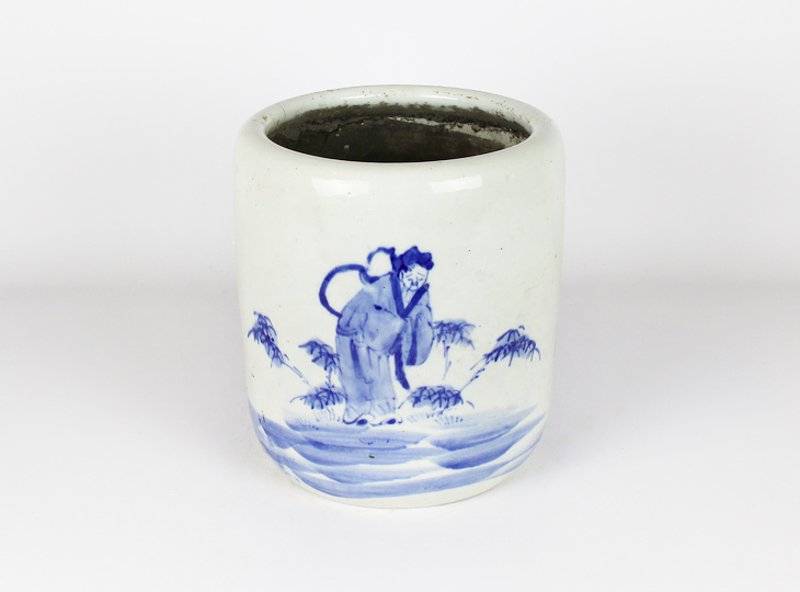 Porseleinen Hibachi, Traditionele Japanse Vuurpot - YO07010254