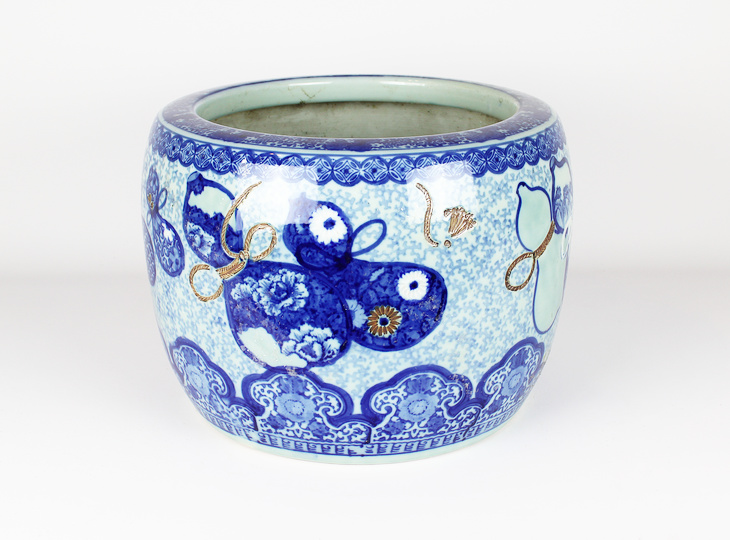 Porseleinen Hibachi, Traditionele Japanse Vuurpot - YO07010255