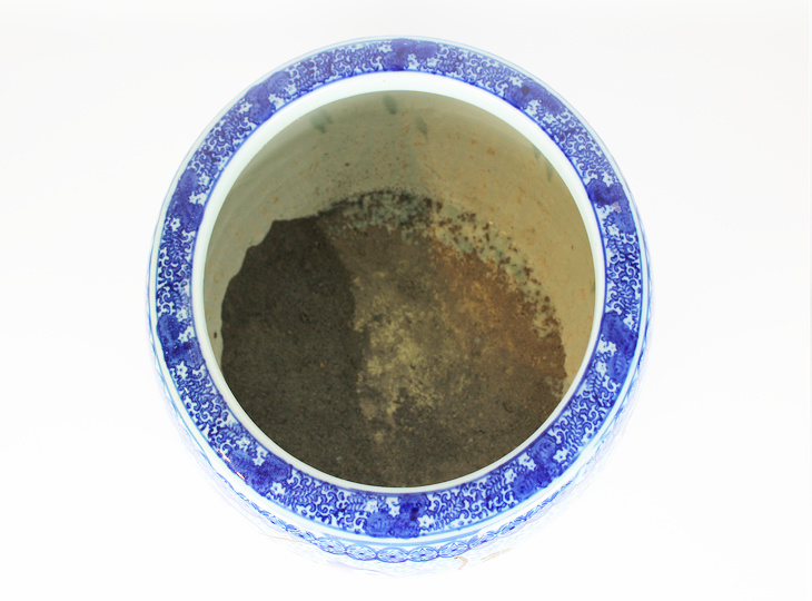 Porseleinen Hibachi, Traditionele Japanse Vuurpot - YO07010255