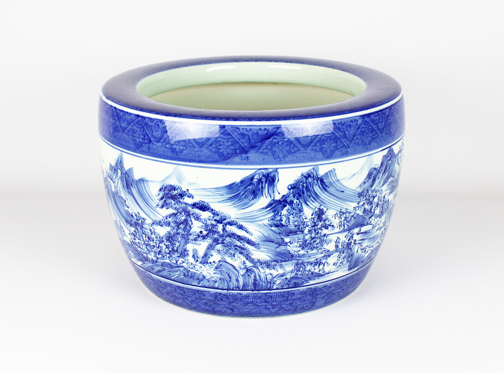 Porseleinen Hibachi, Traditionele Japanse Vuurpot - YO07010256