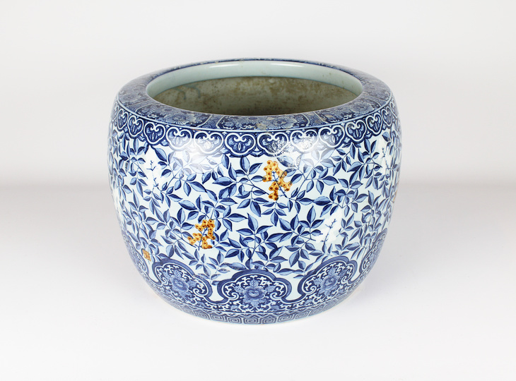 Porseleinen Hibachi, Traditionele Japanse Vuurpot - YO07010257