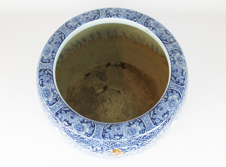 Porseleinen Hibachi, Traditionele Japanse Vuurpot - YO07010257