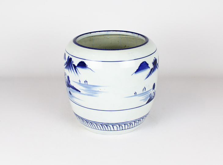 Porseleinen Hibachi, Traditionele Japanse Vuurpot - YO07010258