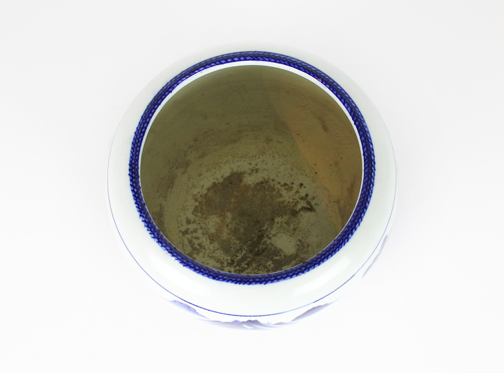 Porseleinen Hibachi, Traditionele Japanse Vuurpot - YO07010258