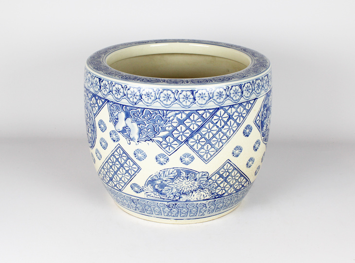 Porseleinen Hibachi, Traditionele Japanse Vuurpot - YO07010261