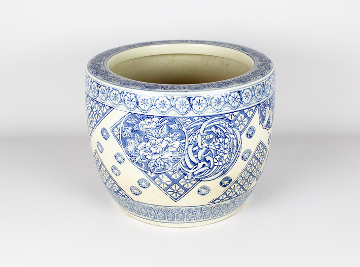 Porseleinen Hibachi, Traditionele Japanse Vuurpot - YO07010261