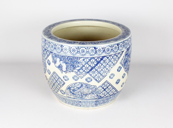 Porseleinen Hibachi, Traditionele Japanse Vuurpot - YO07010261