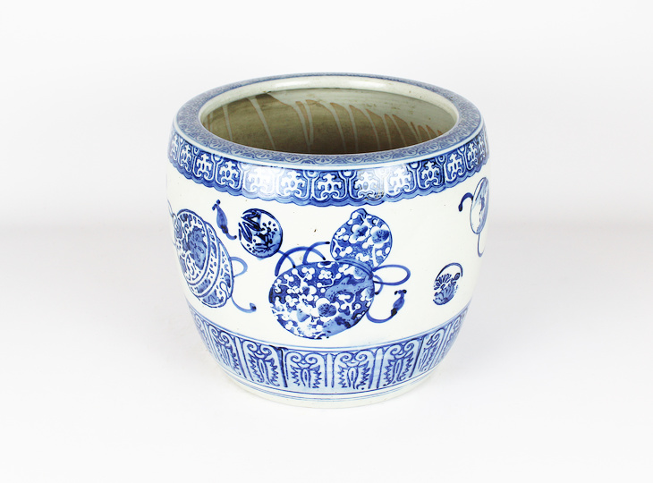 Porseleinen Hibachi, Traditionele Japanse Vuurpot - YO07010262