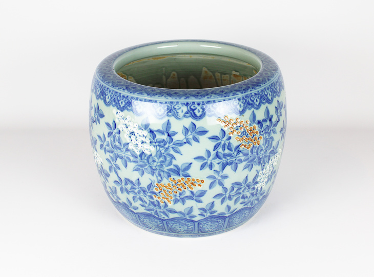 Porseleinen Hibachi, Traditionele Japanse Vuurpot - YO07010263