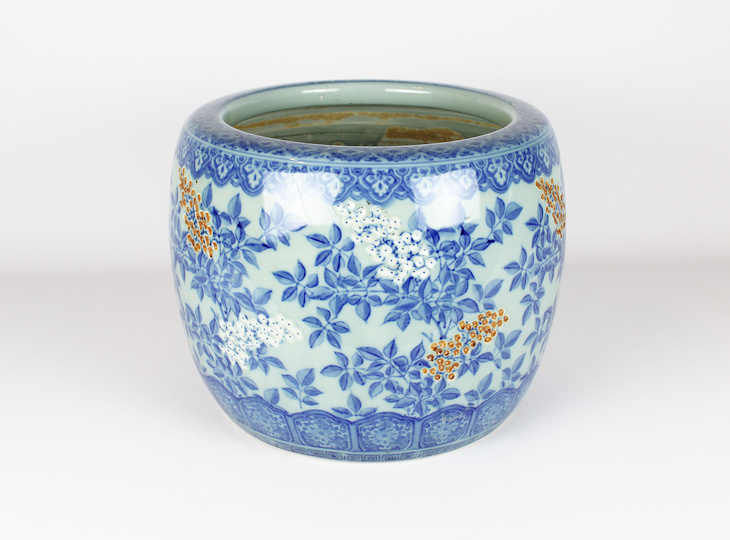 Porseleinen Hibachi, Traditionele Japanse Vuurpot - YO07010263