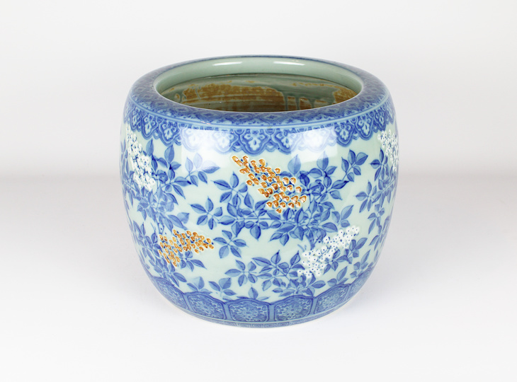 Porseleinen Hibachi, Traditionele Japanse Vuurpot - YO07010263