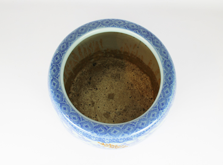 Porseleinen Hibachi, Traditionele Japanse Vuurpot - YO07010263