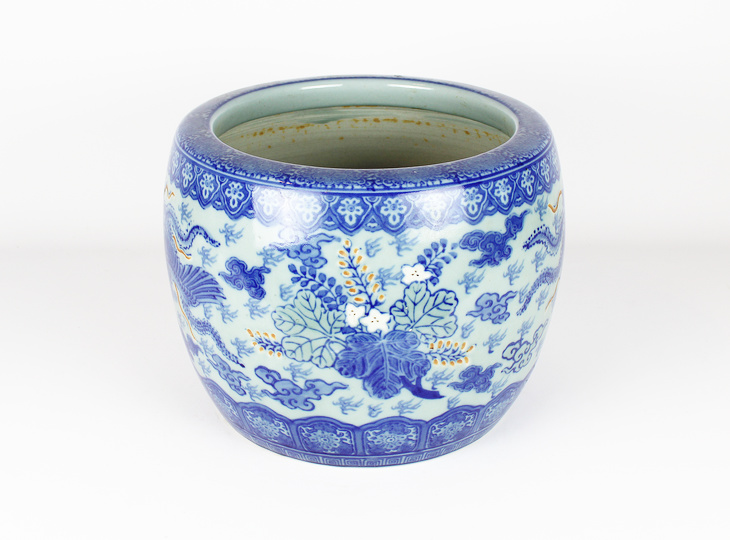 Porseleinen Hibachi, Traditionele Japanse Vuurpot - YO07010264