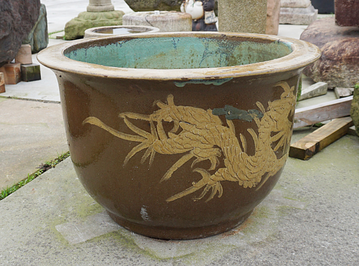 Ryū Mizubachi, Traditionele Japanse Waterpot met Draak - YO07010155