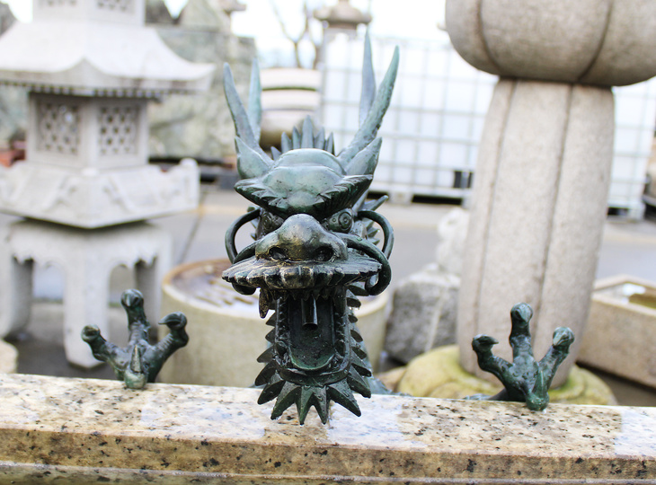 Shoryu Tosuiko, Japanse Waterspuit Bronzen Draak - YO07010238