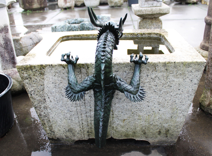 Shoryu Tosuiko, Japanse Waterspuit Bronzen Draak - YO07010238
