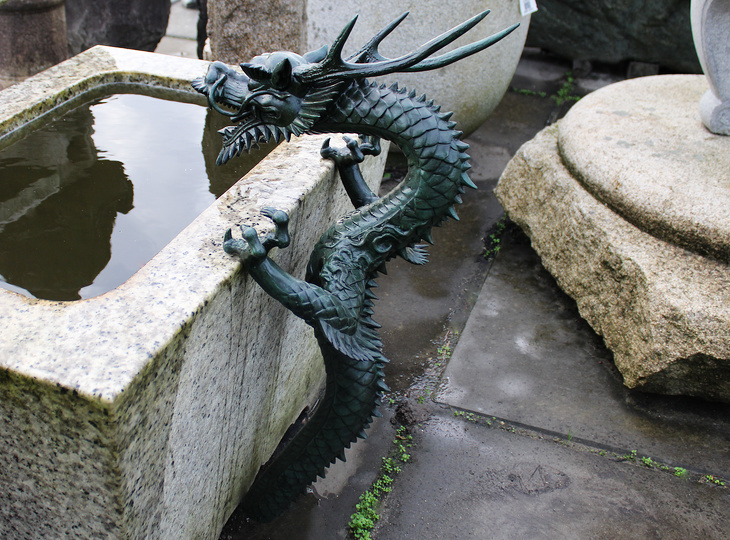 Shoryu Tosuiko, Japanse Waterspuit Bronzen Draak - YO07010238