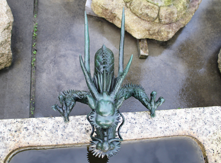 Shoryu Tosuiko, Japanse Waterspuit Bronzen Draak - YO07010238