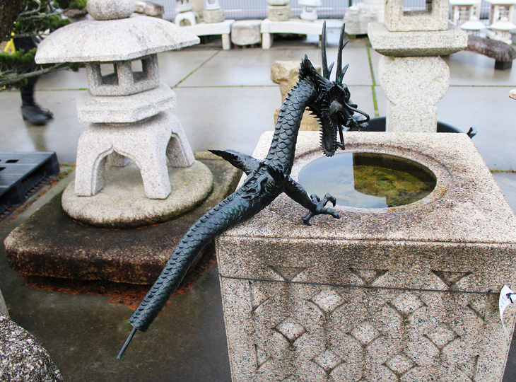 Shoryu Tosuiko, Japanse Waterspuit Bronzen Draak - YO07010239