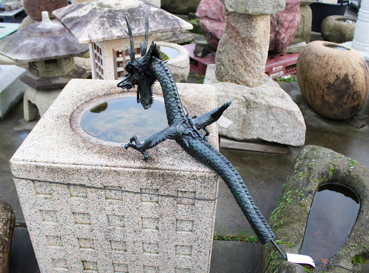 Shoryu Tosuiko, Japanse Waterspuit Bronzen Draak - YO07010239